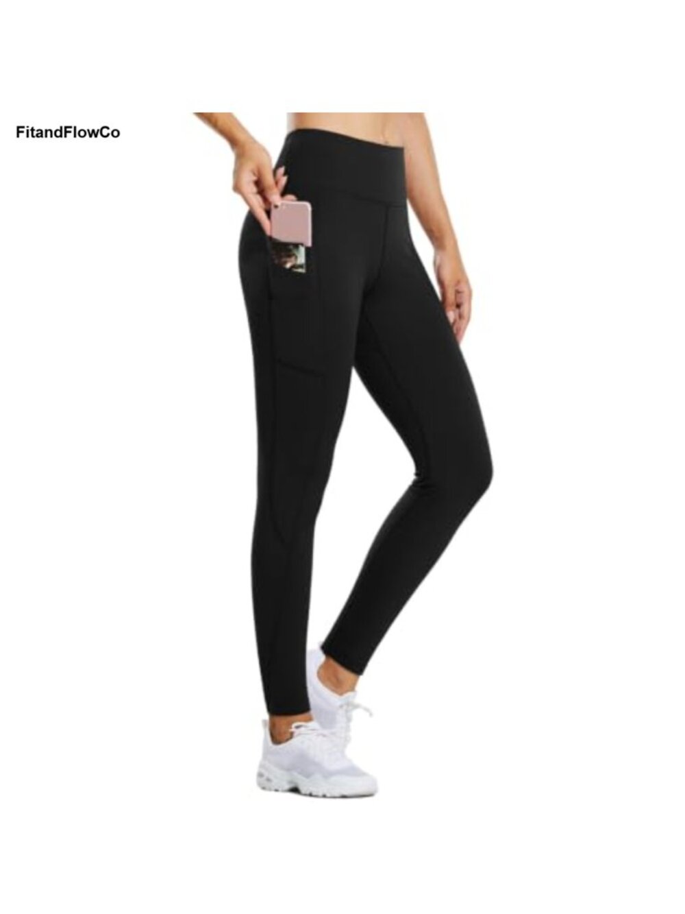 Fleece Lined Thermal Leggings High Waist Tummy Control Pocket